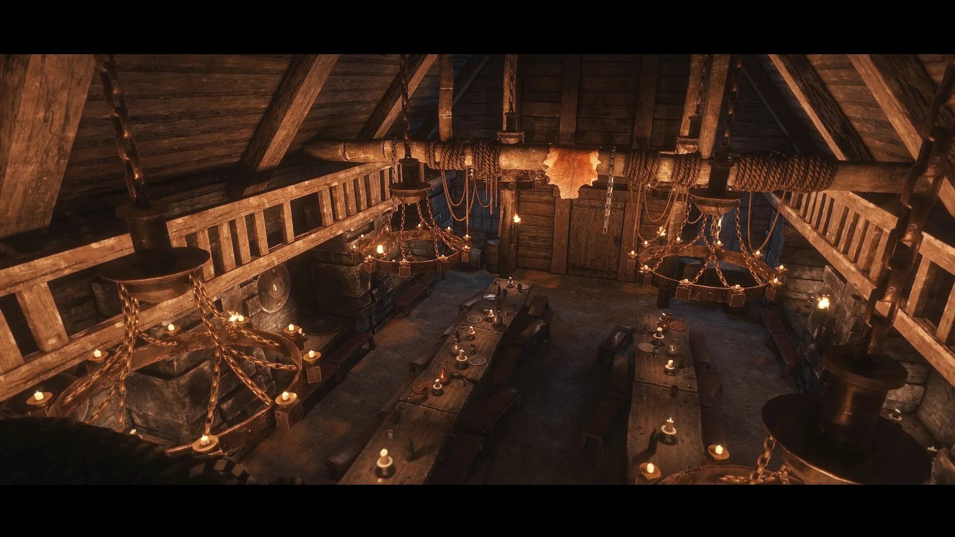 Luna in the tavern hacked. Ведьмак 3 таверна. Таверна интерьер Средневековая. Интерьер таверны из компьютерных игр. Таверна ДНД.