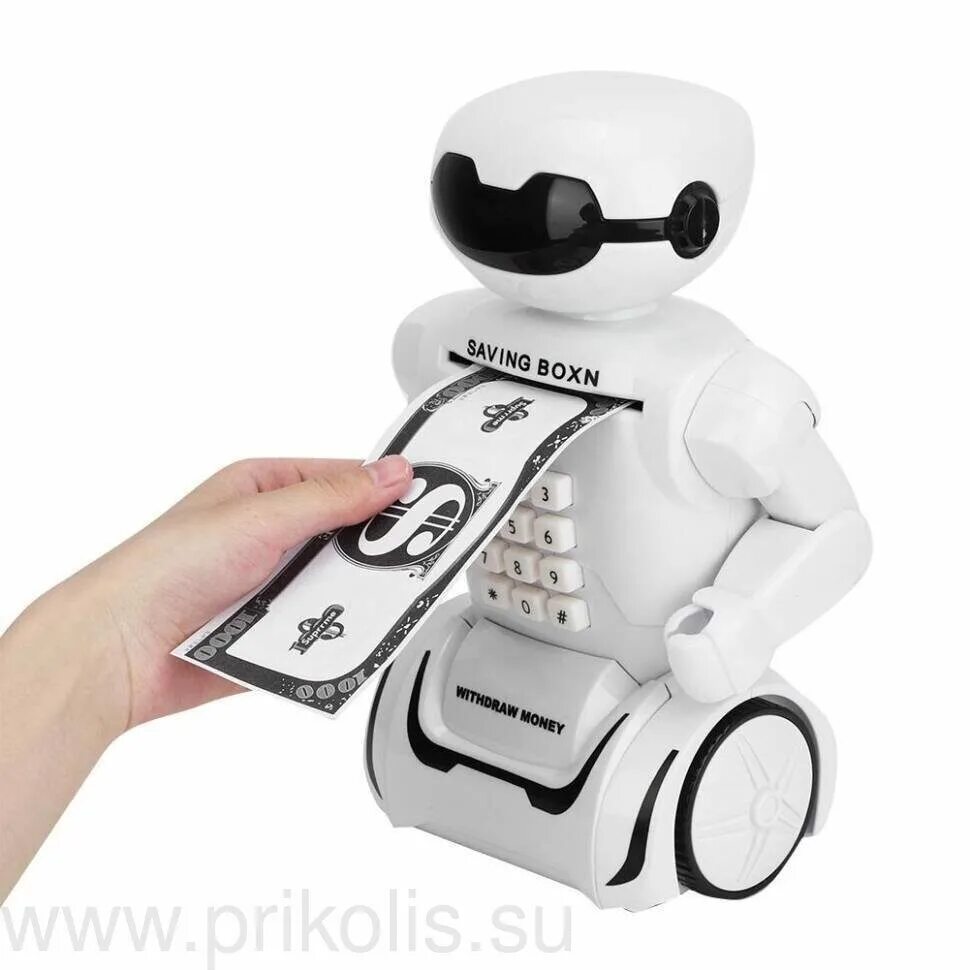 Robot money bank. Настольный робот. Электронная копилка сейф с кодовым замком. Робот копилка игрушка своими руками. Копилки для детей робот.