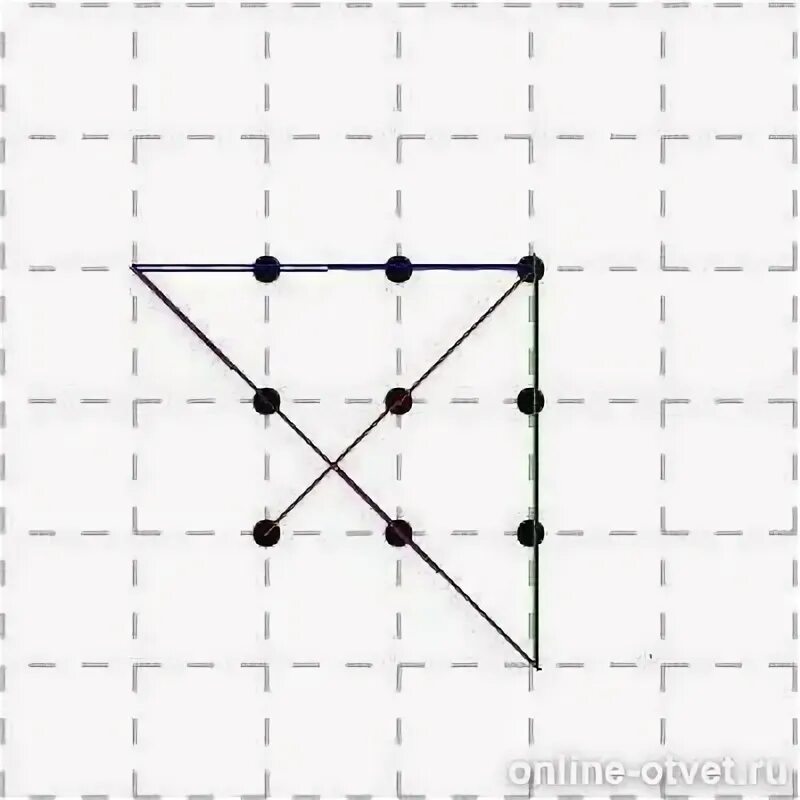 Задача 9 точек. Фигуры из 9 точек. Соединить 9 точек 3 прямыми линиями. Соединить 9 точек.