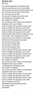 Barbie girl текст