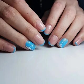 Небесной голубой френч