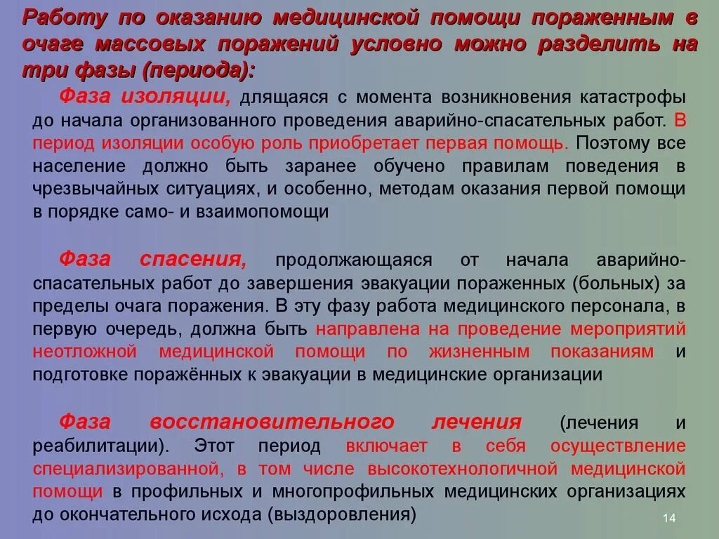 Материальная помощь при чрезвычайных ситуациях. Виды работ по оказанию медицинской помощи. Виды медицинской помощи в ЧС. Оказание медицинской помощи в очаге ЧС.