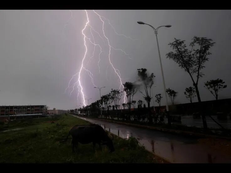 When the lightning