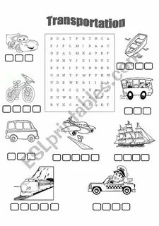 Transport worksheets for kids