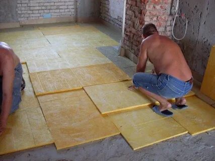 Как сделать полы с утеплителем