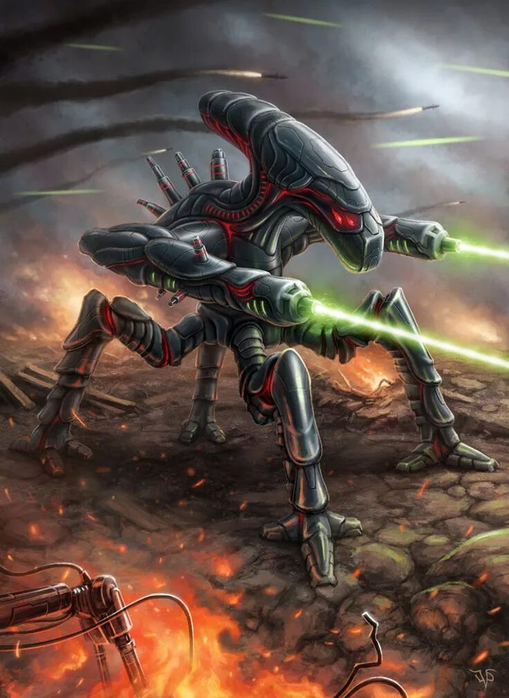 Robots vs aliens