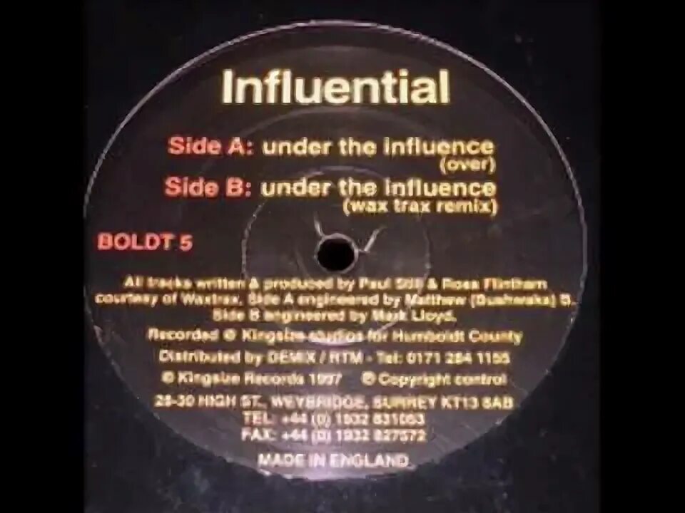 Under the influence remix. Under the influence remix