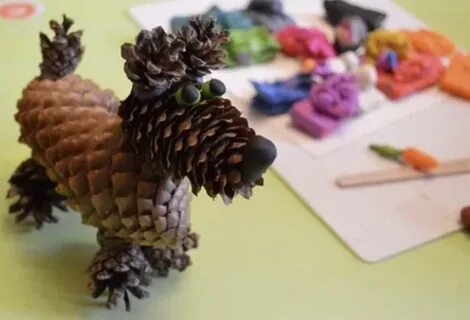 Поделки из шишек для детей 5 6
