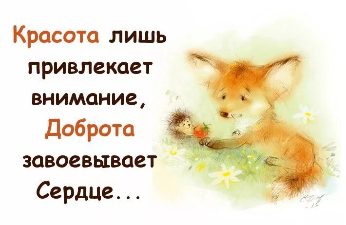 За то что ты такая добрая