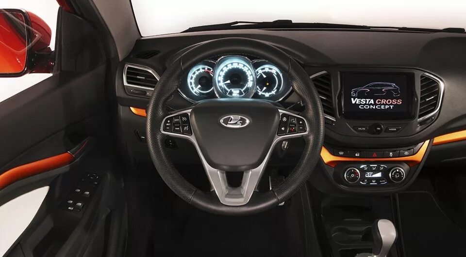 Вставка руля. Lada Vesta SW Cross, 1,6 л, 2019 года аксессуары DRIVE2