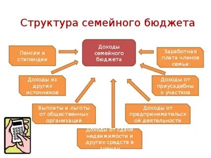 Какова структура доходов семейного бюджета