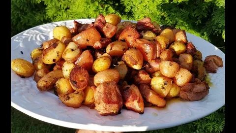 Картофель в казане без мяса