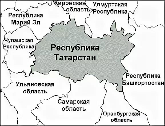 Татарстан граничит с украиной. Соседние Республики Татарстана. Республика Татарстан с кем граничит. Республика Татарстан с кем граничит карта. Соседи Татарстана на карте.