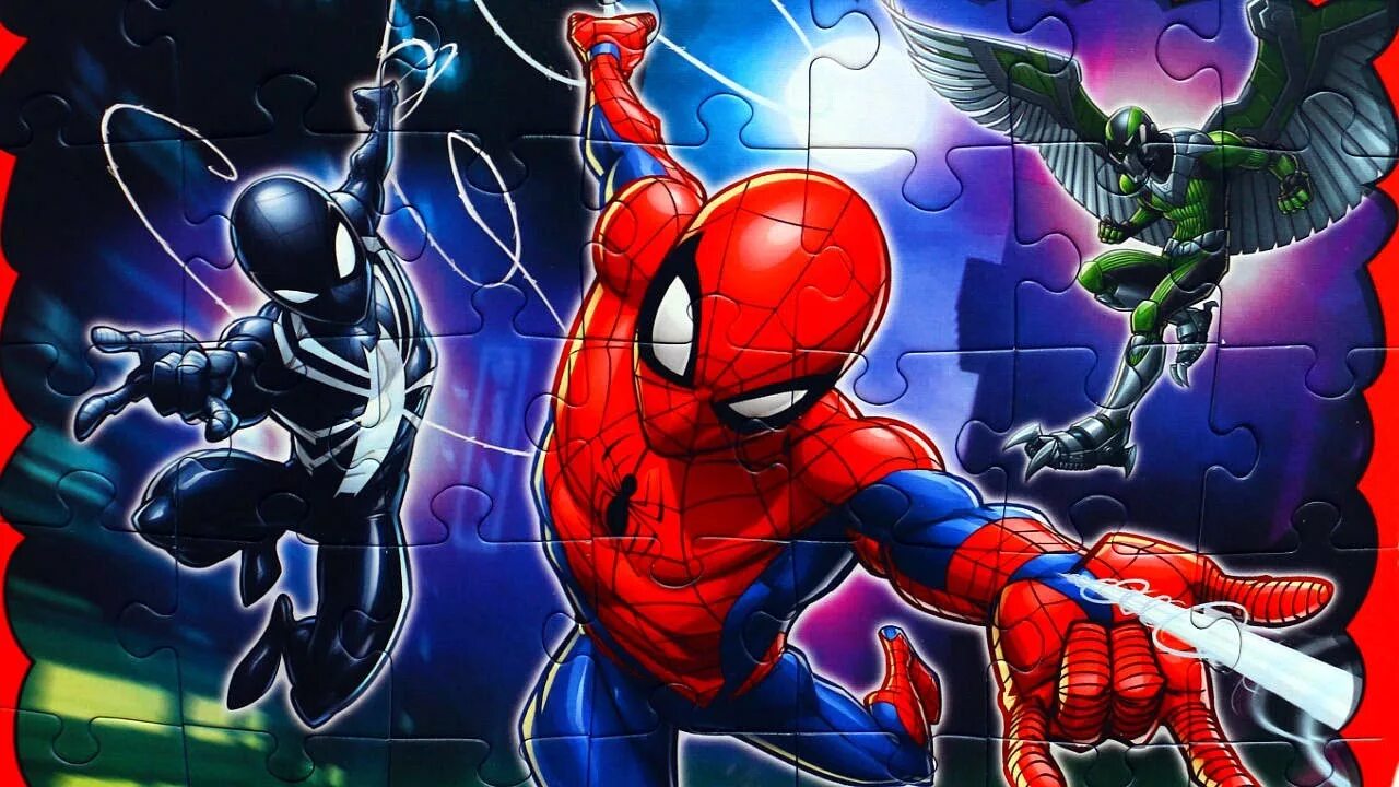 Человек-паук пазл. Пазлы marvel spider man sinister 6. Марвел пазл человек паук. Пазлы с героями фильмов. Пазл спайдермен.