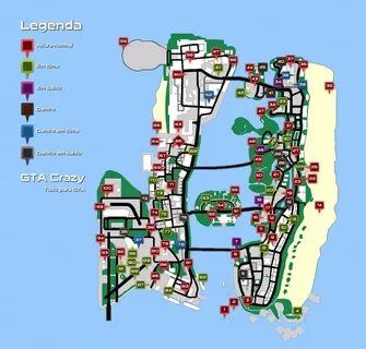 Карта пакетов в gta vice city