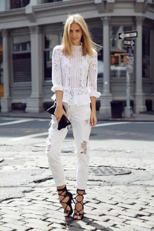 Krystal Schlegel - Fashion blog - Personal Style : White Outfit Fashion, Young w