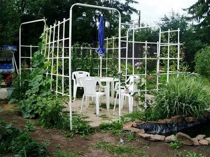 Из пластиковых труб для дачи