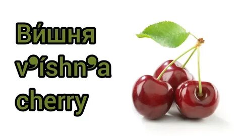 Вишня на английском