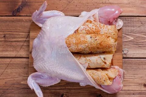 Куры с блинами