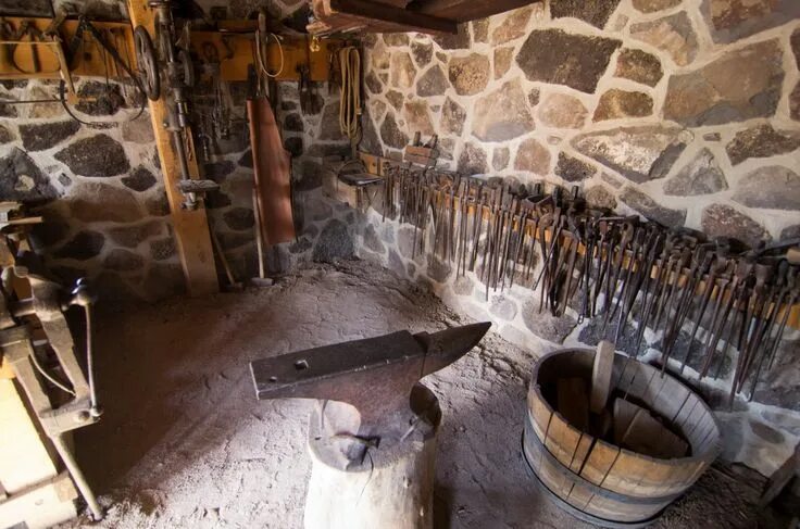 Blacksmith Shop Blacksmithing, Blacksmith shop, Blacksmith forge