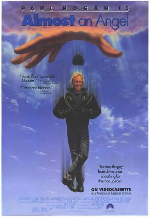 Почти ангел. Почти ангел (1990). Пол Хоган почти ангел. Почти ангел 1990 Постер фильма. Почти ангелы.