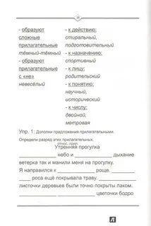 Книжный прилагательное