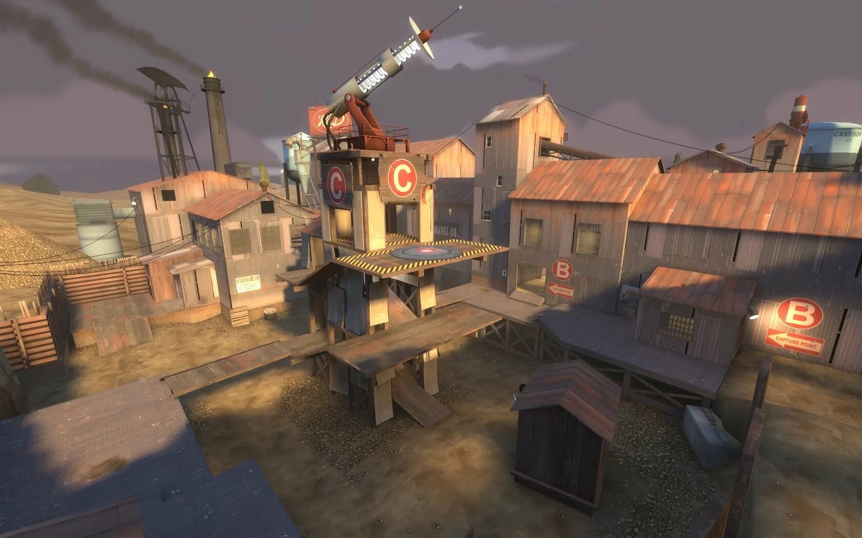Tf2 maps. Карты tf2. карты тим фортресс 2. gravel pit tf2. frontier map tf2.