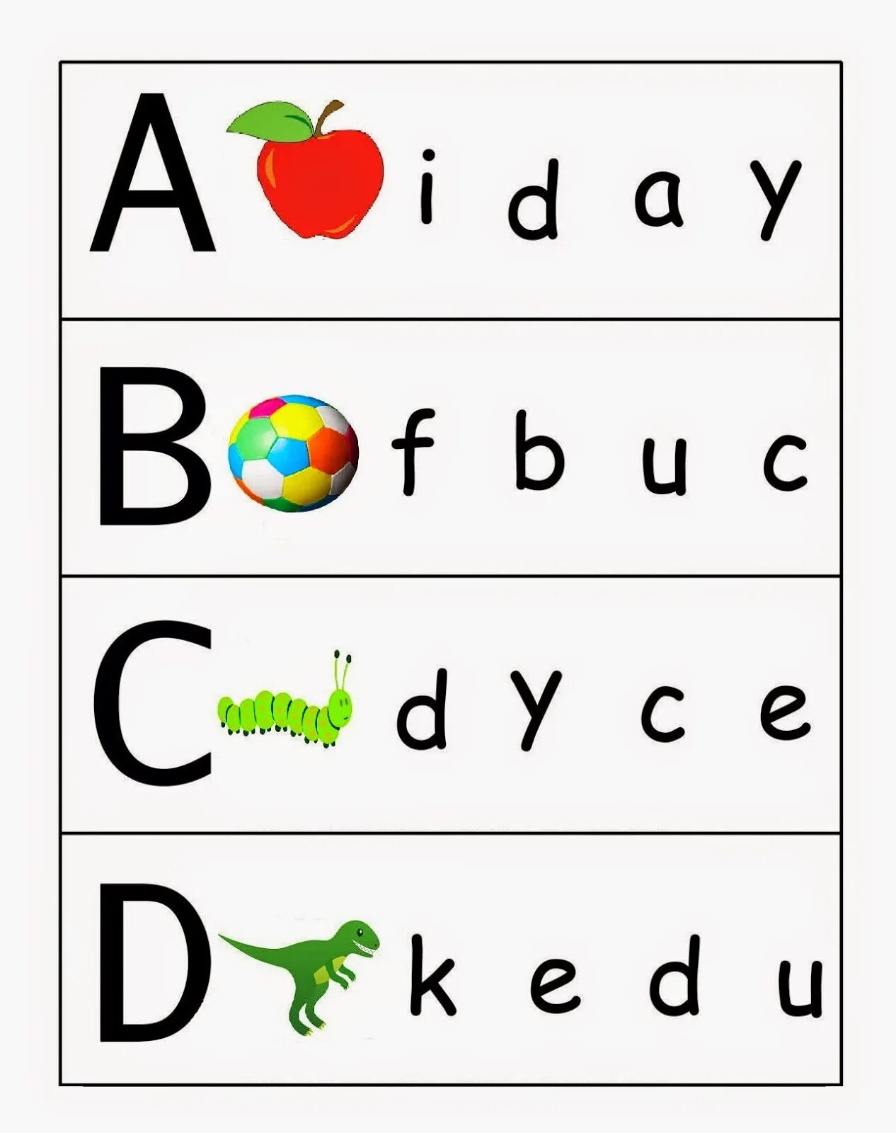 A b c d 2c e c