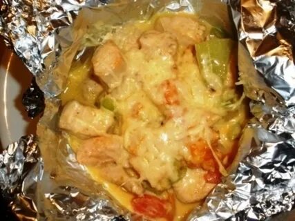 Рецепт мяса с овощами в фольге