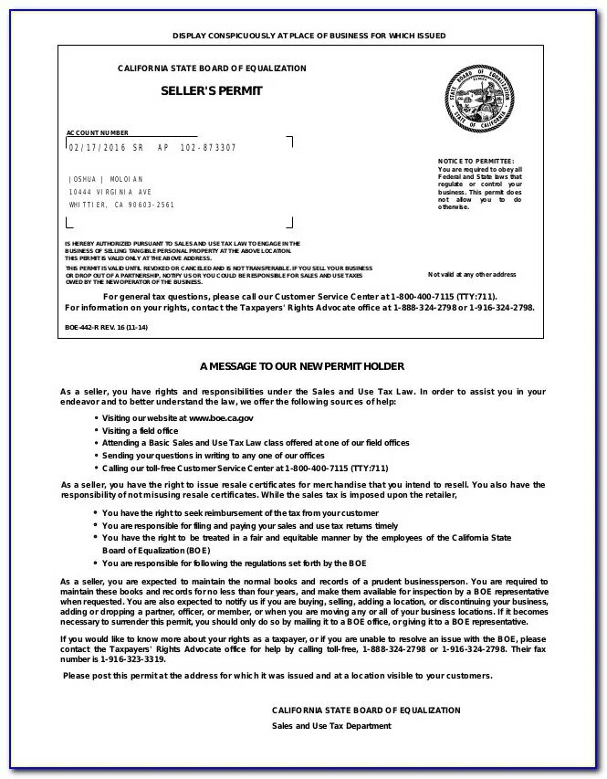 Resale Certificate number and issuing State:.