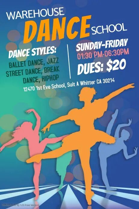 Dance for коды. Обложка мероприятия. School Clubs. Баннер в танцевальный класс. Dance Club advertising.
