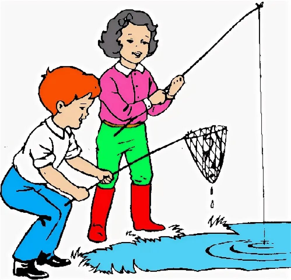They are fishing