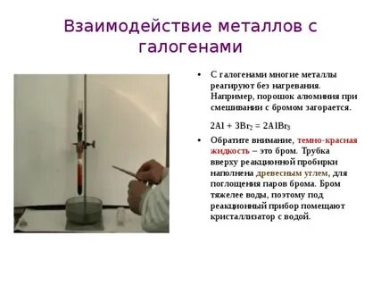 Нагревание брома