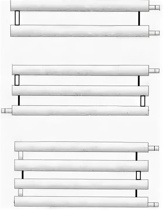 Схема подключения регистр отопления из труб. Схема подключения регистра отопления. Схема подключения регистров отопления. Регистр 2-х секционный из гладких труб. Собранный регистр