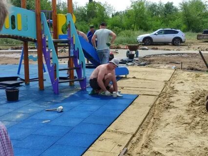 Бордюры на детской площадке