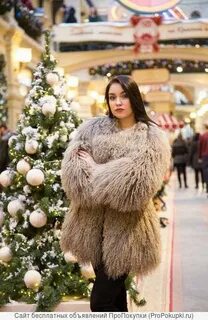 Шуба из ламы снежная королева