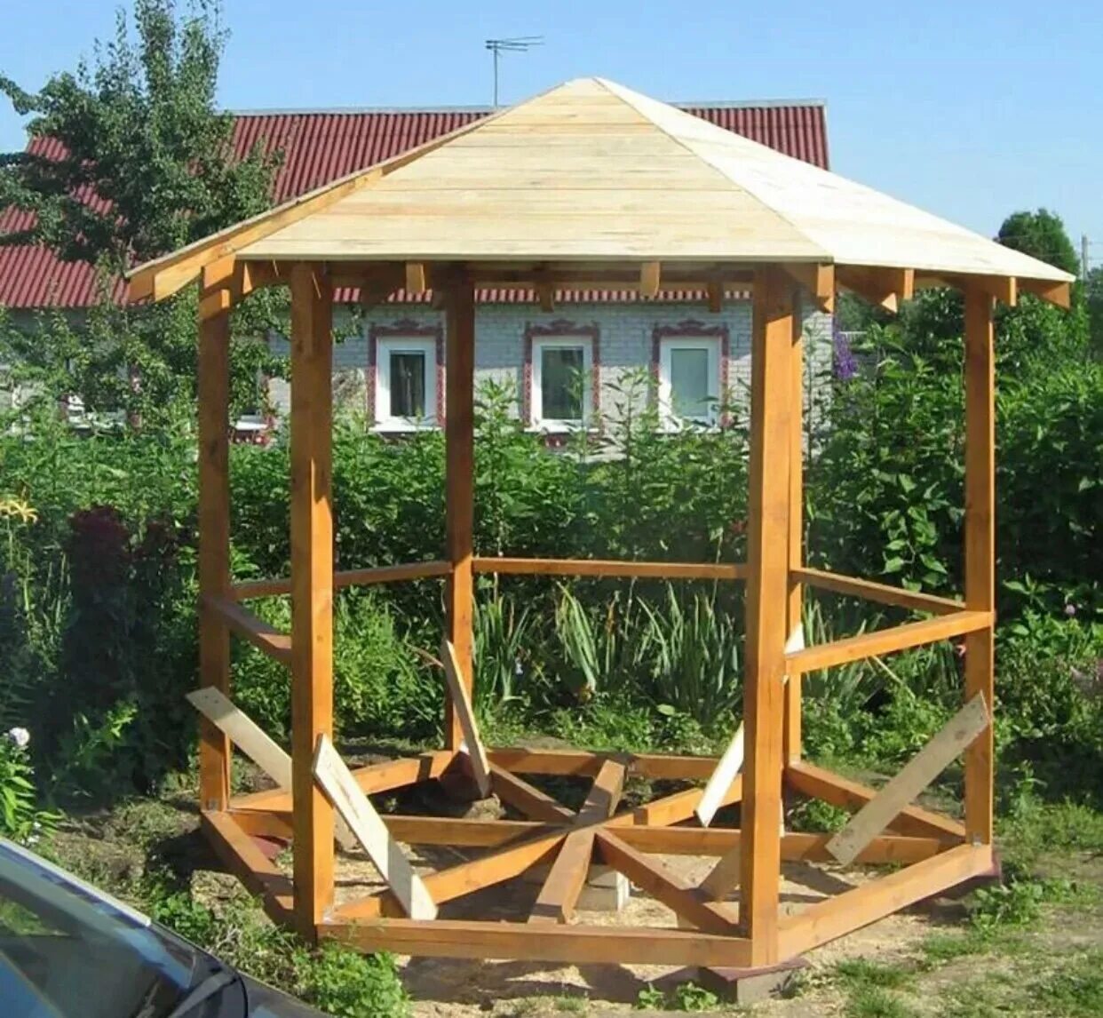 Беседка из дерева сделать самому