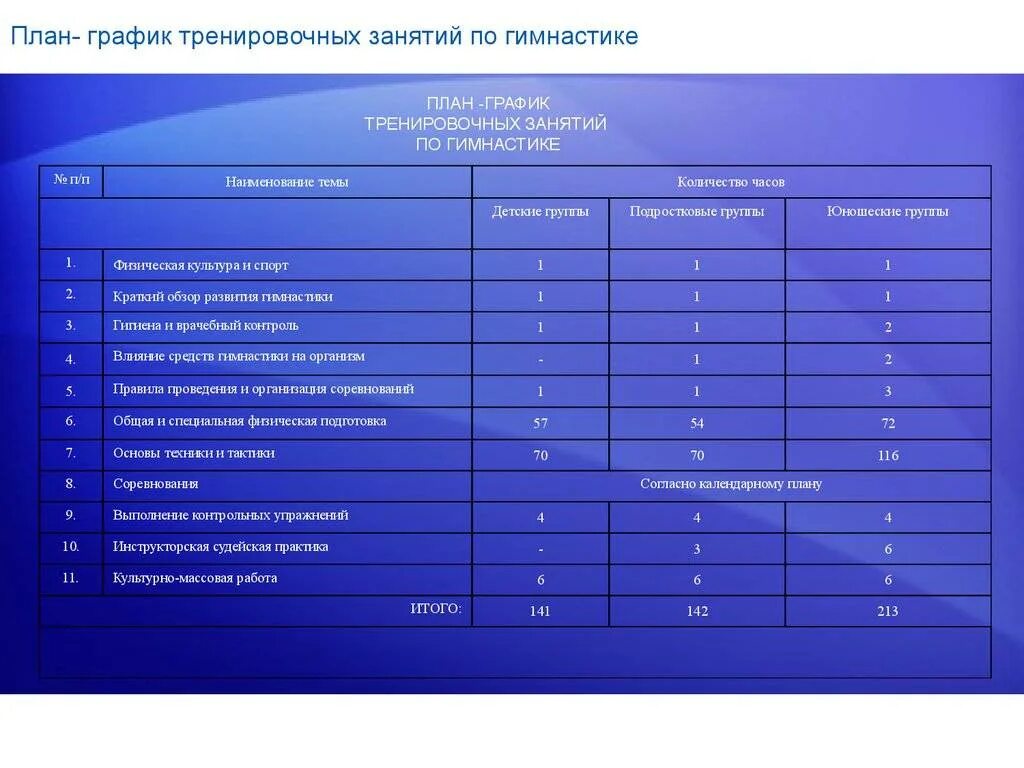Индивидуальная программ по физической культуре