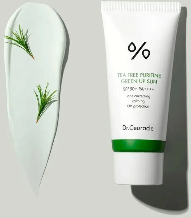 Dr ceuracle чайное дерево. Dr ceuracle Tea Tree Purifine Green up Sun. SPF - Dr. ceuracle . Tee Tree purefine Green up Sun SPF 50+. Крем Dr ceuracle SPF Tea Tree. Dr ceuracle солнцезащитный крем.