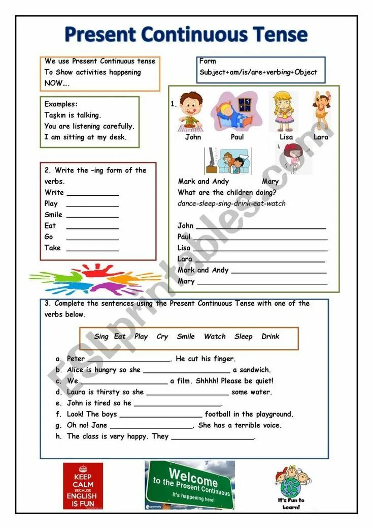 Present continuous liveworksheet. Present continuous liveworksheet