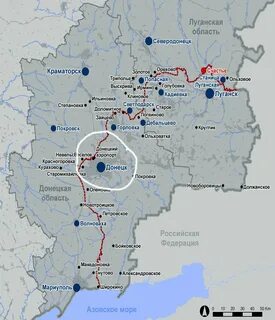 Карта донецкой народной республики подробная с городами
