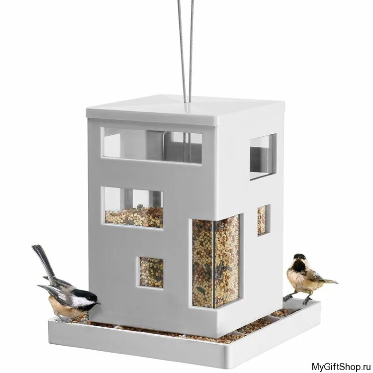Птичка в коробке. Двухэтажная кормушка. Кормушка для птиц. Дизайнерские кормушки. Двухэтажная кормушка для птиц.