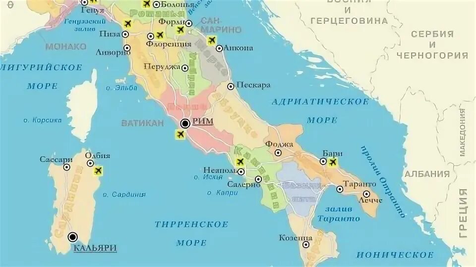 Моря омывающие италию на карте. Моря омывающие италию.