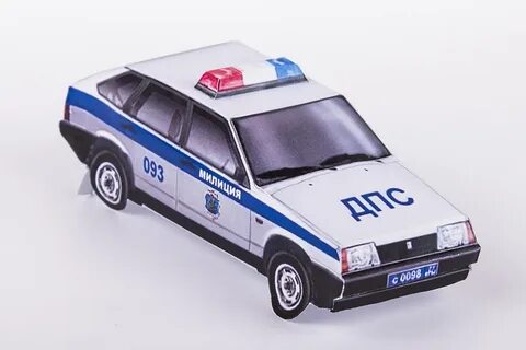 Ваз 2109 из бумаги