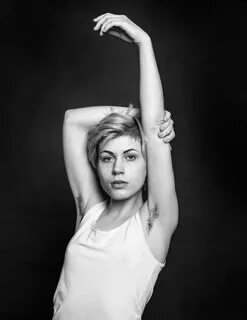 Hairy women armpits