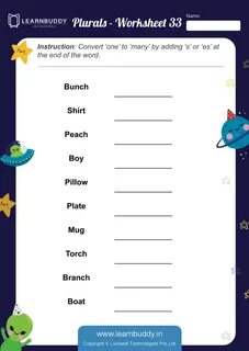 Plural nouns for kids