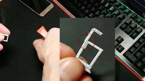 Как открыть сим лоток без скрепки