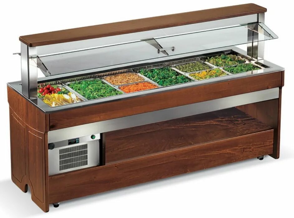 3. Салат-бар abat 142 модель. Стол холодильник для салатов. Охлаждающий бар. Минибар dometic rh 430 lg.