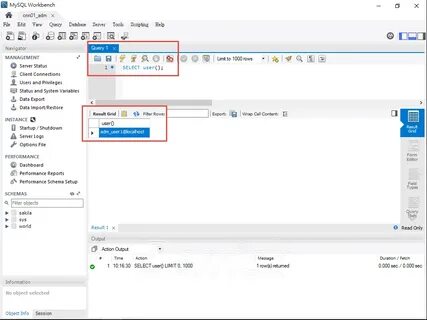 Mysql workbench