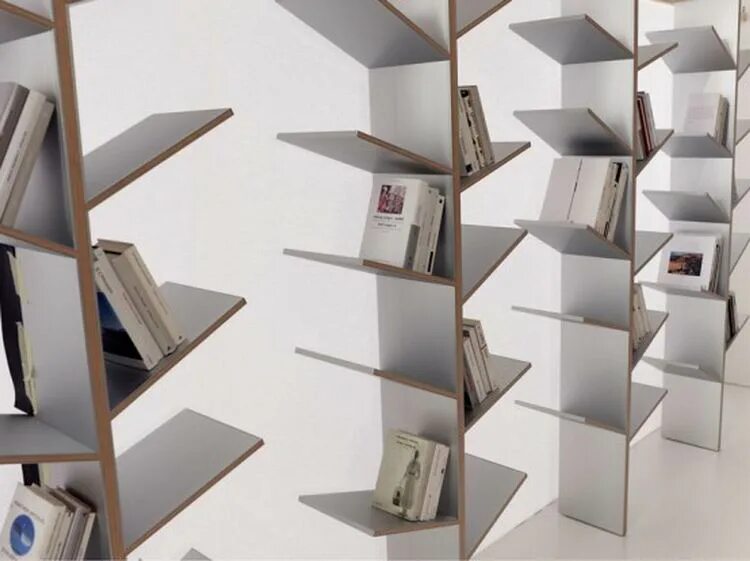 Косую полку. Дизайнерские полки. Стеллаж дизайнерский. Стеллаж хофф белый. Необычные полки.